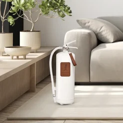 Hot Solstickan Design Solstickan fire extinguisher 6 kg, White-dark leather Brown
