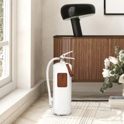 Hot Solstickan Design Solstickan fire extinguisher 6 kg, White-dark leather Brown