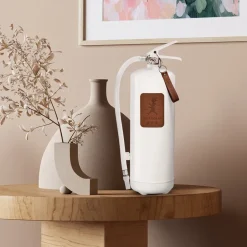 Hot Solstickan Design Solstickan fire extinguisher 6 kg, White-dark leather Brown