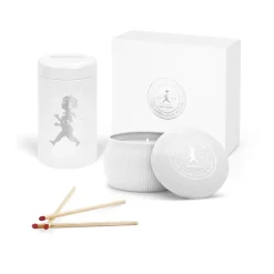 Hot Solstickan Design Solstickan gift box scented candles + matchstick tube, -scented candle eucalyptus White