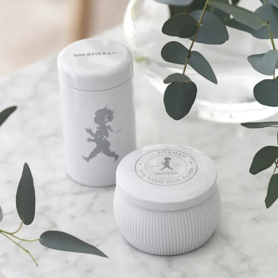 Hot Solstickan Design Solstickan gift box scented candles + matchstick tube, -scented candle eucalyptus White