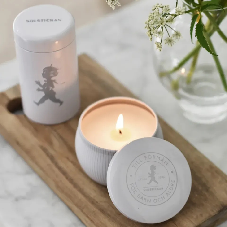 Hot Solstickan Design Solstickan gift box scented candles + matchstick tube, -scented candle eucalyptus White