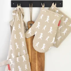 Oven Mitts, Gloves & Pot Holders^Solstickan Design Solstickan oven glove 22x30 cm, Sand Beige