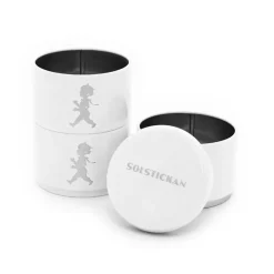 Best Solstickan Design Solstickan storage jar three pieces 8.5 cm, White