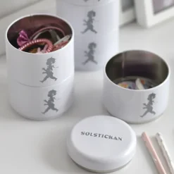 Best Solstickan Design Solstickan storage jar three pieces 8.5 cm, White