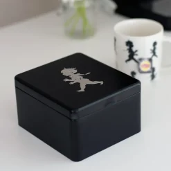 Storage Jars^Solstickan Design Solstickan tea chest with pockets 13.6x15.6 cm, Black