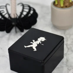 Storage Jars^Solstickan Design Solstickan tea chest with pockets 13.6x15.6 cm, Black