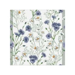 Linen & Cotton Napkins^Ekelund Linneväveri Sommar napkin 35x35 cm, blue BlueMultiWhite