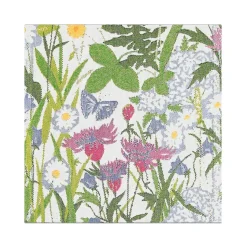 Discount Ekelund Linneväveri Sommartid fabric napkin 35x35 cm, multi BlueGreenYellowPinkWhite