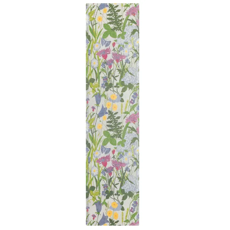 Table Runners^Ekelund Linneväveri Sommartid table runner, 35x140 cm BlueGreenYellowMultiPink