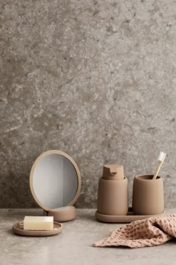 Toothbrush Holders^Blomus Sono toothbrush mug ceramic 30 cl, Beige Brown
