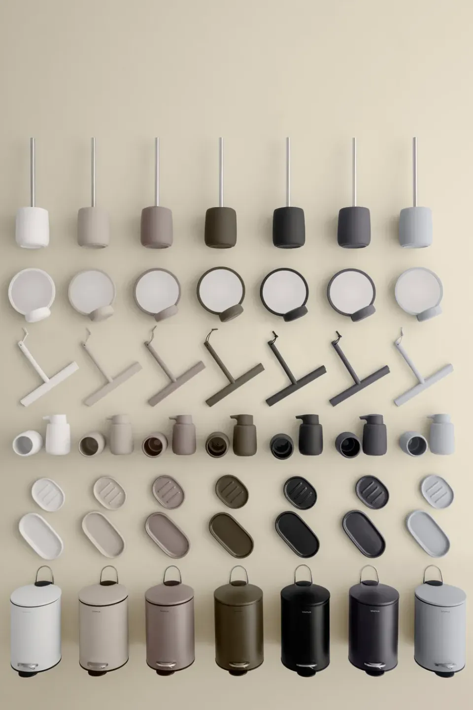 Table Mirrors^Blomus Sono Vanity table mirror Ø17 cm, White