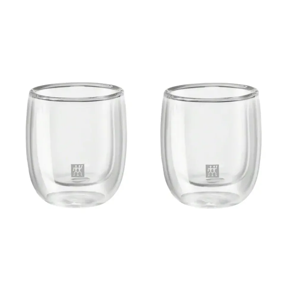 Hot Zwilling Sorrento espresso glass 2-pack, 2-pack Transparent