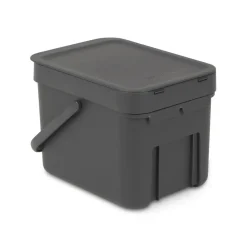 Outlet Brabantia Sort & Go waste bin 6 l., Grey