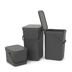 Outlet Brabantia Sort & Go waste bin 6 l., Grey