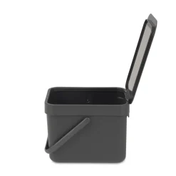 Outlet Brabantia Sort & Go waste bin 6 l., Grey