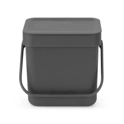 Indoor Recycling Bins^Brabantia Sort & Go waste bin 3 L, Grey