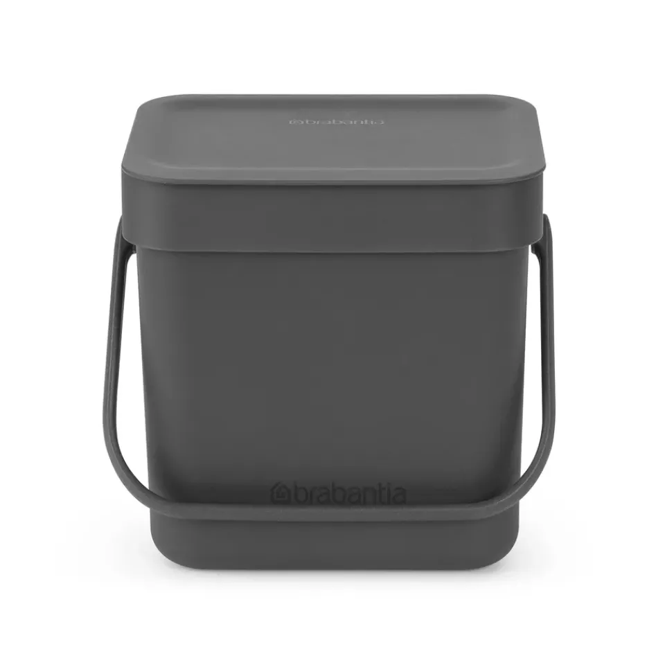 Indoor Recycling Bins^Brabantia Sort & Go waste bin 3 L, Grey