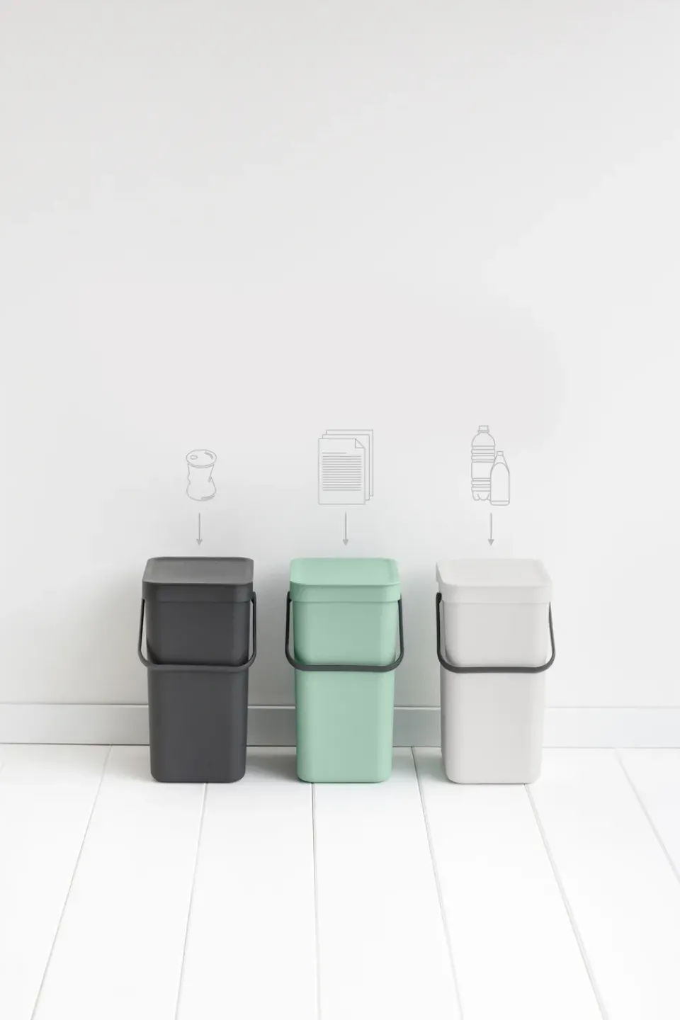 Sale Brabantia Sort & Go waste bin 12 l., Jade Green