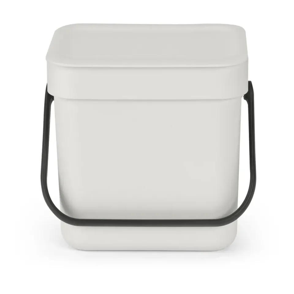 Indoor Recycling Bins^Brabantia Sort & Go waste bin 3 L, Light Grey