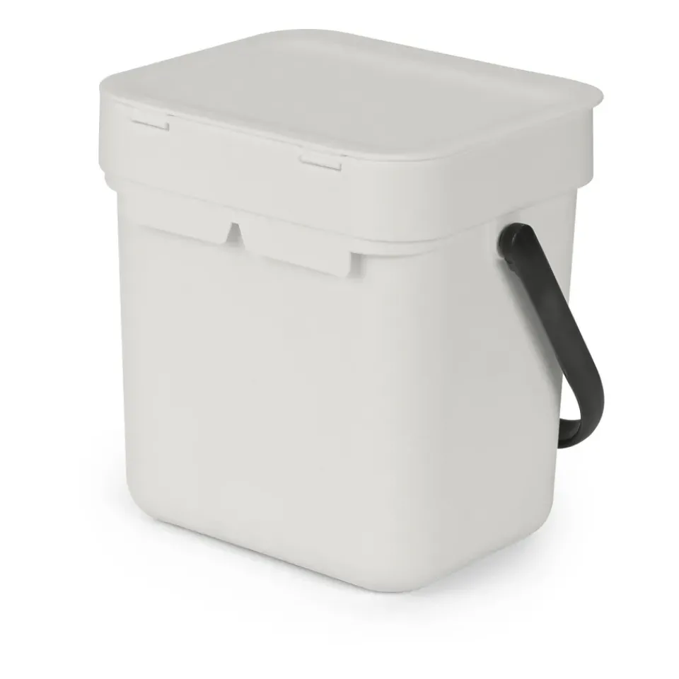 Indoor Recycling Bins^Brabantia Sort & Go waste bin 3 L, Light Grey