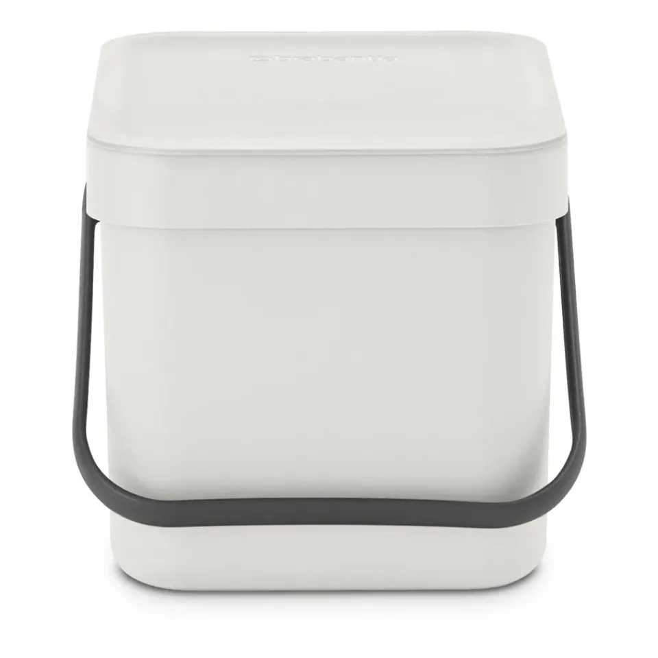 Indoor Recycling Bins^Brabantia Sort & Go waste bin 6 l., Light Grey