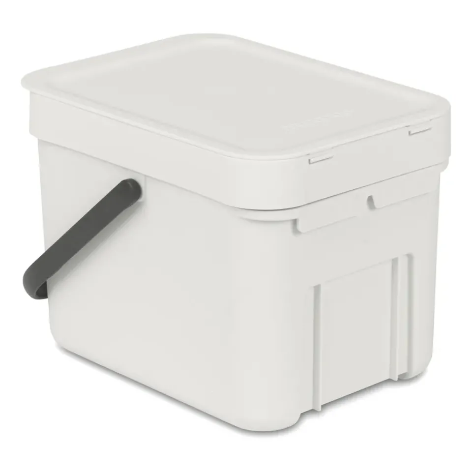 Indoor Recycling Bins^Brabantia Sort & Go waste bin 6 l., Light Grey