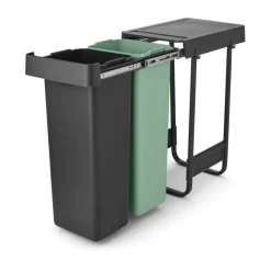 Sale Brabantia Sort&Go Built-in Bins, 2x30 L, Dark Grey