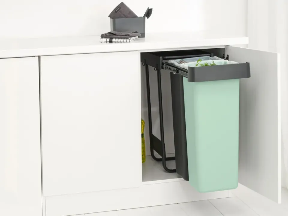 Sale Brabantia Sort&Go Built-in Bins, 2x30 L, Dark Grey
