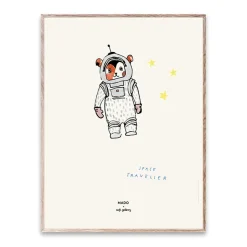 Best Paper Collective Space Traveller poster, 30x40 cm GreyMulti