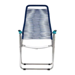 Seating^Fiam Spaghetti sun lounger without footrest, -aluminium frame-blue Multi
