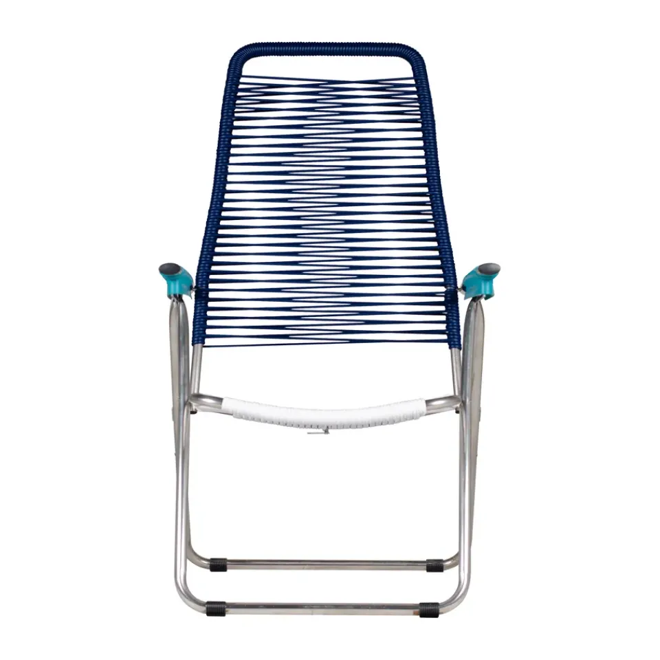 Seating^Fiam Spaghetti sun lounger without footrest, -aluminium frame-blue Multi