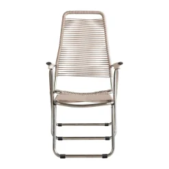 Online Fiam Spaghetti sun lounger with footrest, Taupe Beige