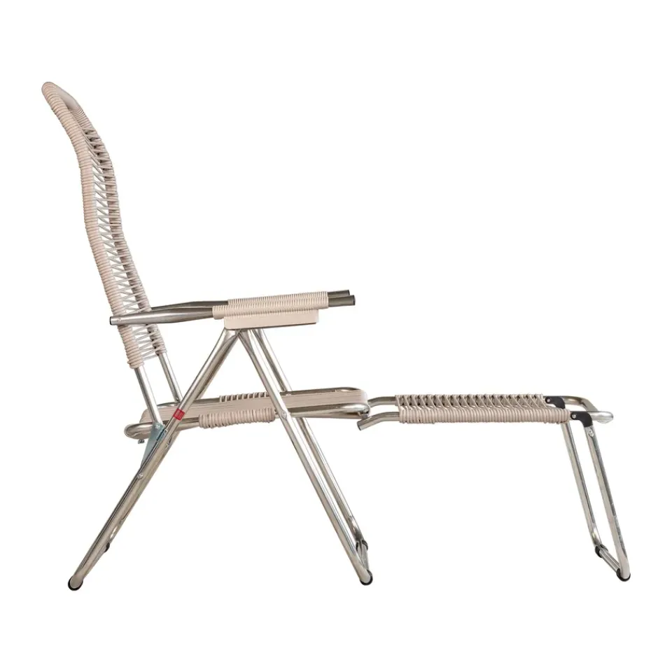 Online Fiam Spaghetti sun lounger with footrest, Taupe Beige