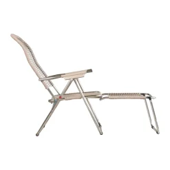 Online Fiam Spaghetti sun lounger with footrest, Taupe Beige