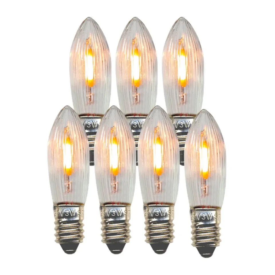 Spare Parts To Lamps^Star Trading Spare lamp E10 LED filament indoor 7-pack, 2100K Transparent