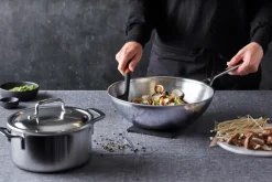 Discount Demeyere Specialties 5 wok pan stainless steel 5-ply, Ø30 cm Silver-coloured