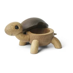 Hot Spring Copenhagen Speedy turtle decoration 4 cm, Oak-ash Beige