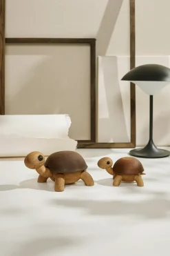 Hot Spring Copenhagen Speedy turtle decoration 4 cm, Oak-ash Beige