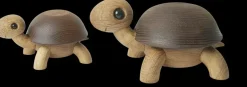Hot Spring Copenhagen Speedy turtle decoration 4 cm, Oak-ash Beige