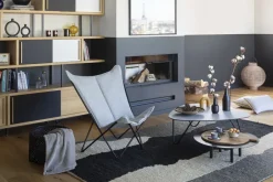 Seating^Lafuma Sphinx sun lounger, Sunbrella Granite Grey
