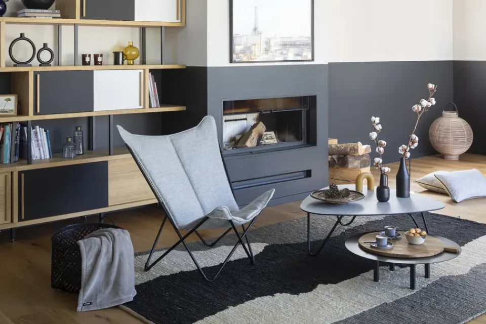 Seating^Lafuma Sphinx sun lounger, Sunbrella Granite Grey