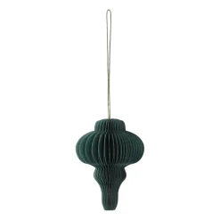 Christmas Decorations^Scandi Living Spira baubles 4-pack, Forest Green