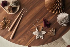 Christmas Decorations^Scandi Living Spira baubles 4-pack, Natural Beige