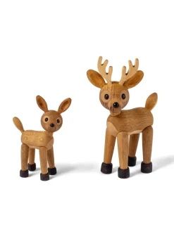 Spring Copenhagen Spot deer baby decoration, Oak-Maple Brown