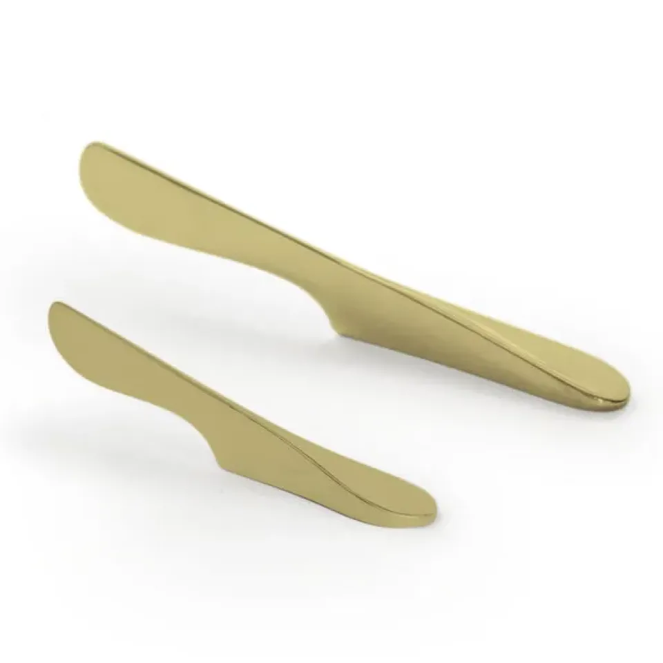 Butter Knives^Bosign Spreader knife air large, brass-coloured Gold-coloured