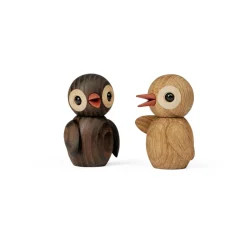 New Spring Copenhagen Spring Birds decoration 6.5 cm, Jokey, Oak Beige