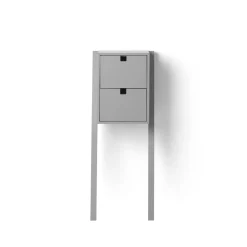 Bedside Tables^1898 Square bed- and hall way shelf, Grey