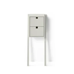 Bedside Tables^1898 Square bed- and hall way shelf, Sand Beige