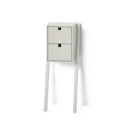 Bedside Tables^1898 Square bed- and hall way shelf, Sand Beige